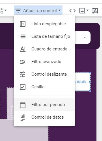 Filtro por periodo en Data Studio