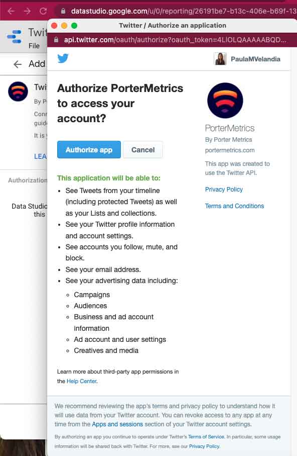 Authorize to access Twitter Ads account