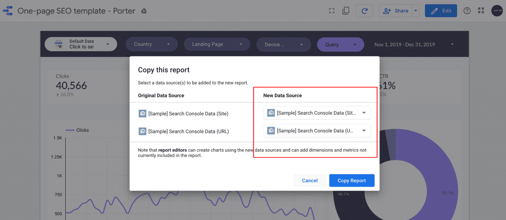 Installing Google Data Studio templates: a step-by-step guide for Search  Console