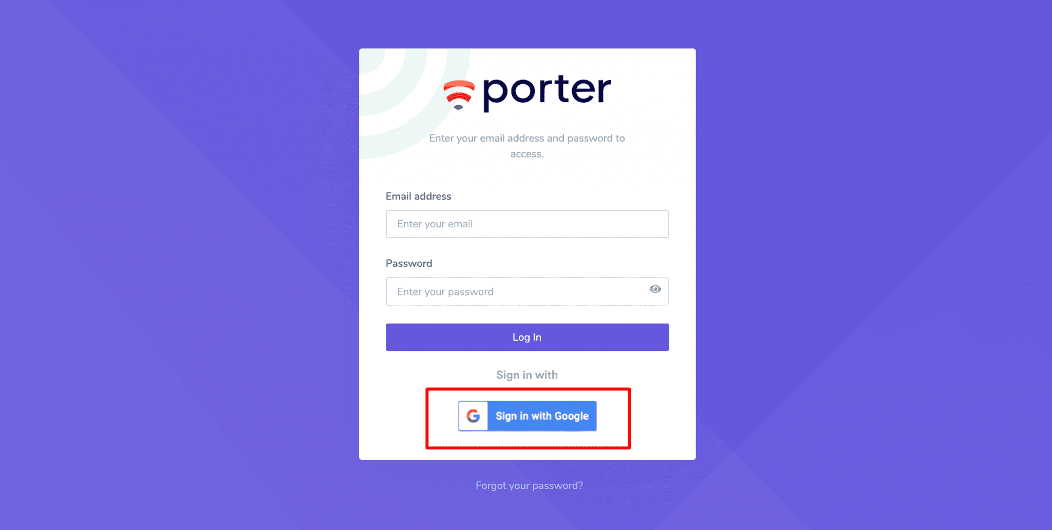 Signup with Google example (1) Porter All things Google Data Studio and Big Query
