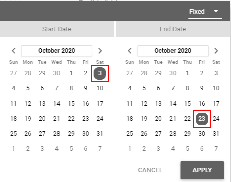 Google data studio-manual range or set an automatic