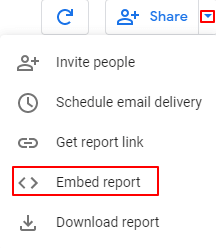 Google Data Studio: Embed your report on a website