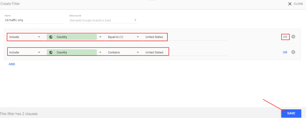 Google data studio-Data_US traffic