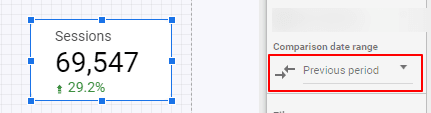 Google data studio-manual range or set an automatic