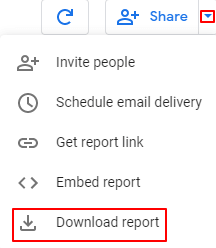 Google Data Studio: Download report as PDF