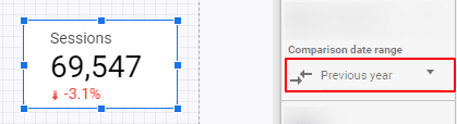 Google data studio-manual range or set an automatic