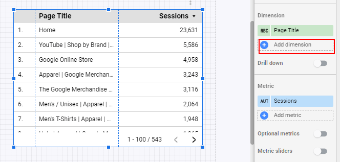 Google data studio: REGEXP_MATCH