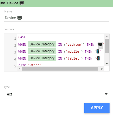 Google data studio: Case Statements filter