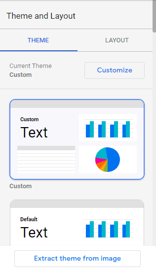 Customizing your Google Data Studio report theme