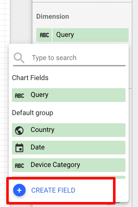 Creating a new field on Google Data Studio