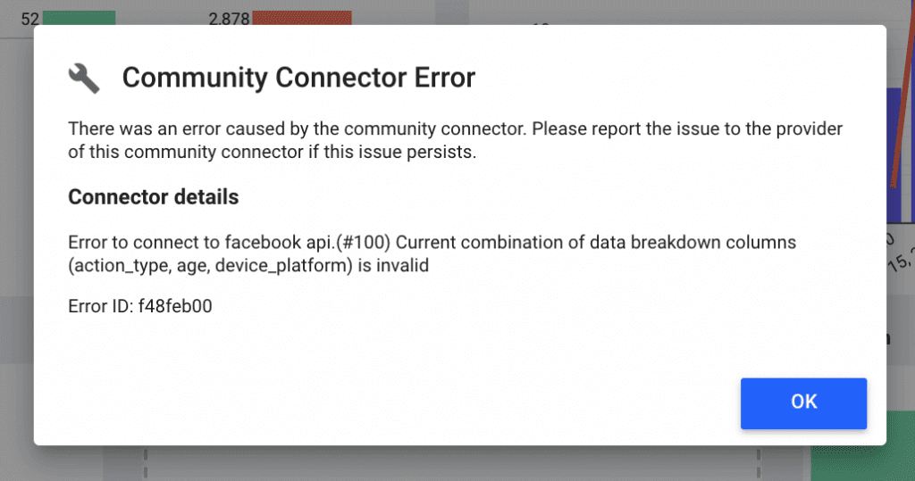 Error to connect to Facebook API