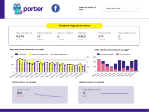 Facebook Page content and audience report template