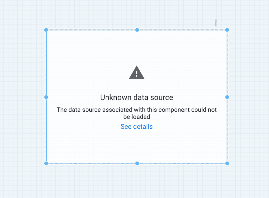 Google Data Studio Unknown data source