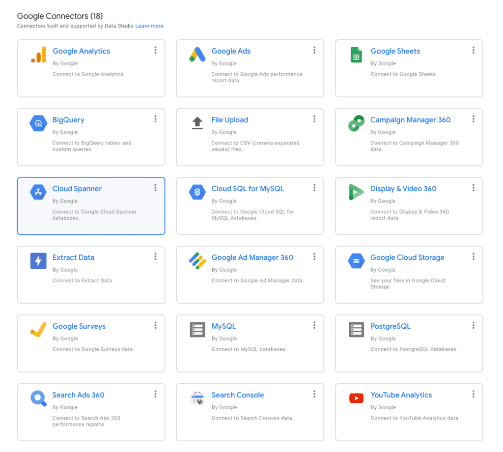 Google connectors