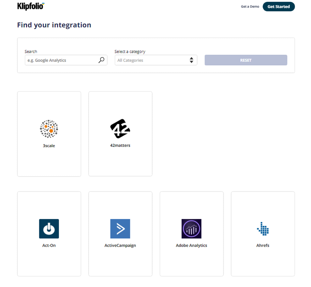 Klipfolio Integrations