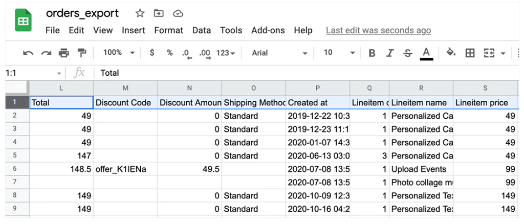 Connect your Shopify Data to Google Data Studio