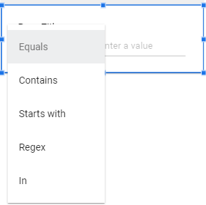 How To Create Filters On Google Data Studio-Types Of Controls-Advanced Filter
