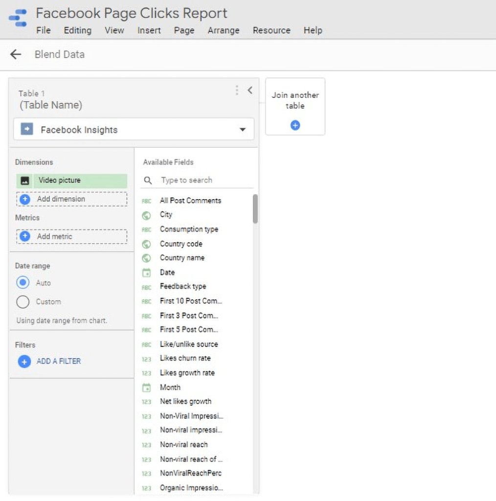 How to Create A Gauge Chart on Data Studio-Blend configuration