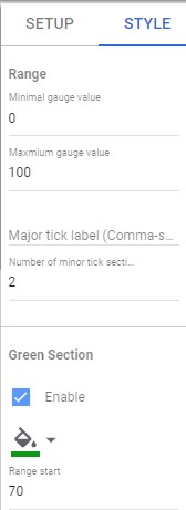 How to Create A Gauge Chart on Data Studio-Style Gauge