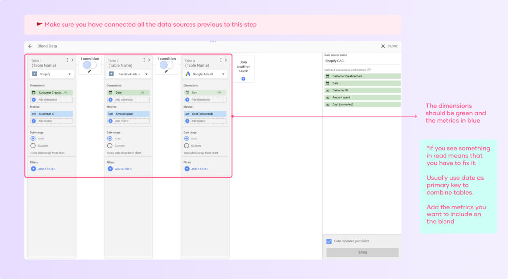 Check your data blending