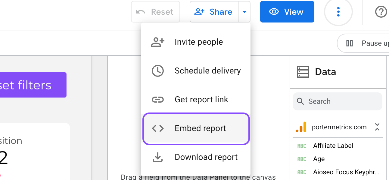 How to embed your Looker Studio report