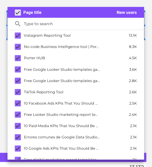 How To Create Filters On Google Data Studio-Types Of Controls-Drop-Down List