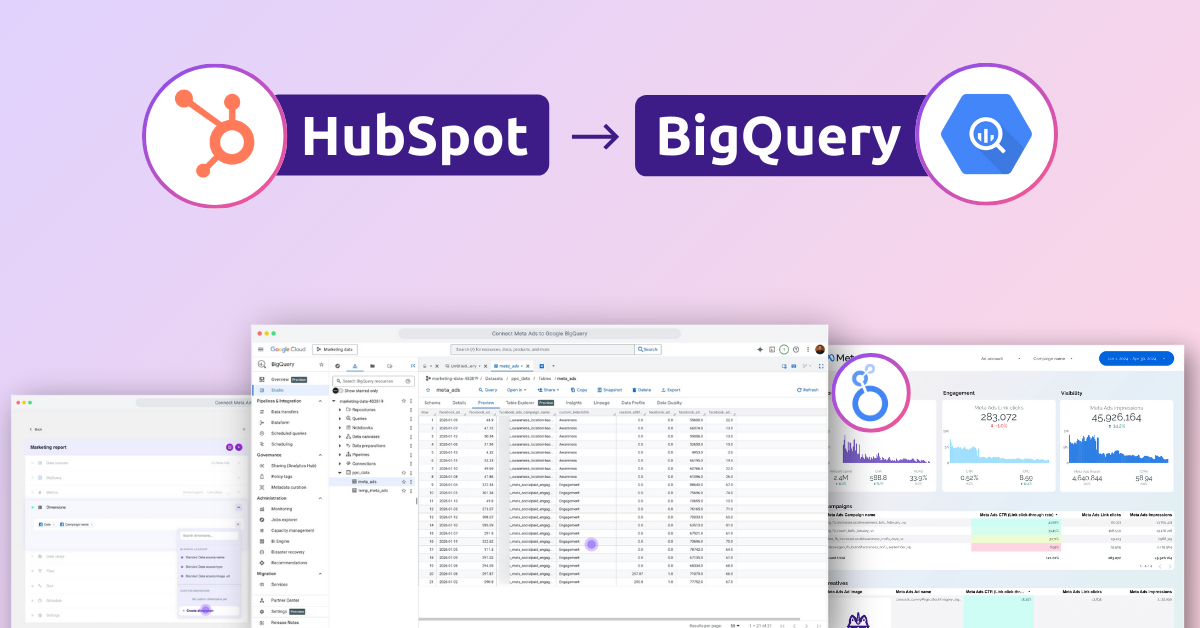 Connect HubSpot to Google BigQuery