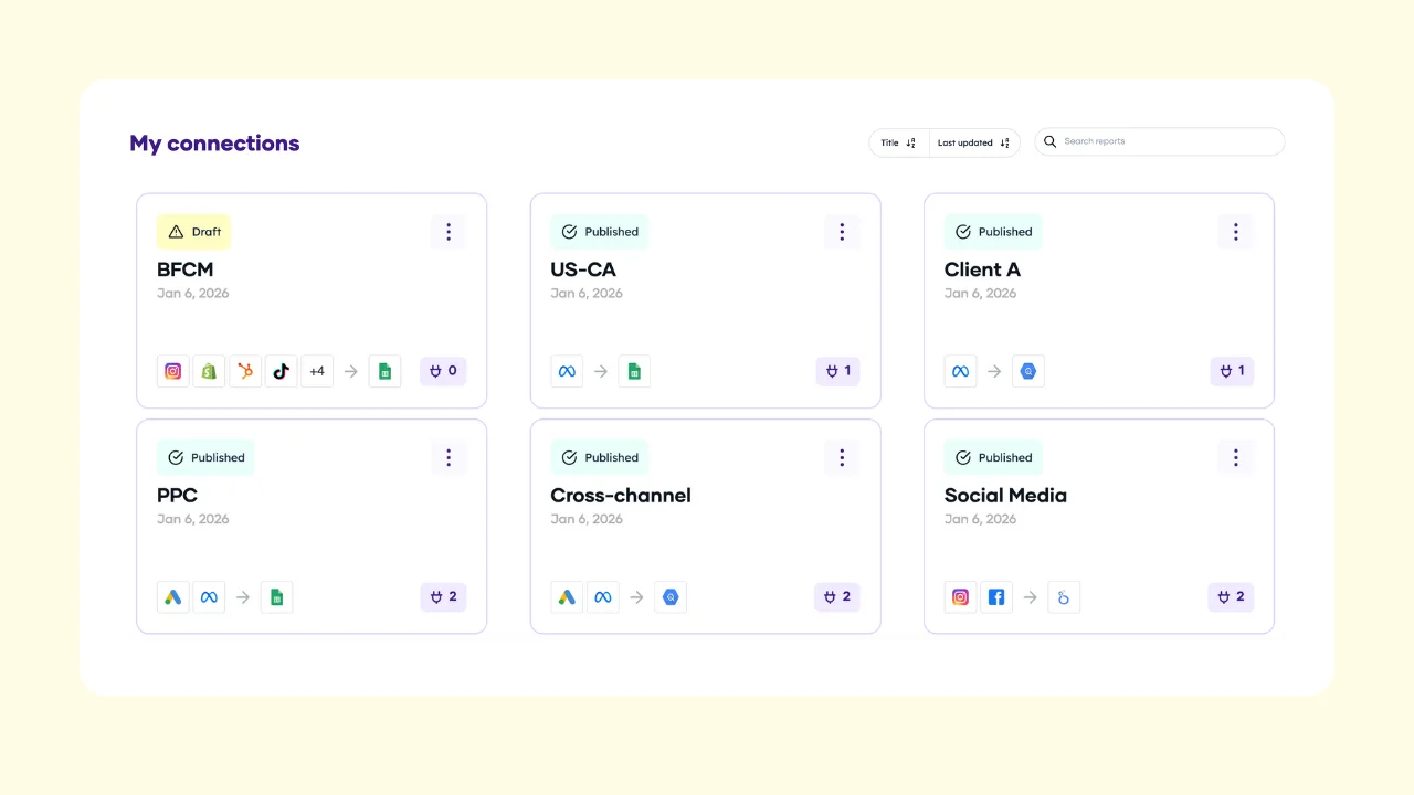 Interfaz para gestionar tus datos